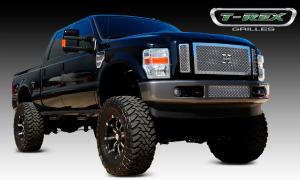 2008-2010 Ford Super Duty T-Rex X-Metal Series - Studded Main Grille - Polished SS - 3 Piece