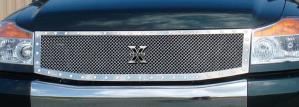 2004-2012 Nissan Titan, 2004-2007 Nissan Armada T-Rex X-Metal Series - Studded Main Grille - Polished SS - Custom 1 Piece (Replaces OE Grille)