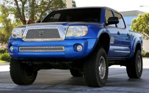 2011 Toyota Tacoma T-Rex X-Metal Series - Studded Main Grille - Polished SS (Includes 2 Small Triangle Grille Inserts)