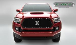 16 Toyota Tacoma T-Rex X-Metal Series Grille - Black with Chrome Studs and X-Metal Logo