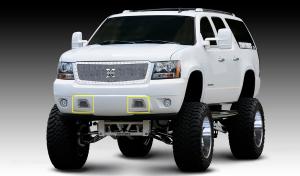 2007-2012 Chevrolet Suburban, 2007-2012 Tahoe, LTZ, 2007-2012 Chevrolet Avalanche T-Rex X-Metal Series - Studded Bumper Grille - Polished SS 