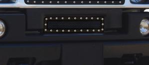 2003-2007 Hummer H2 T-Rex X-Metal Series - Studded Bumper Grille - All Black 