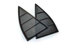 10-13 Chevrolet Camaro T-Rex Window Louvers - Black, Plastic