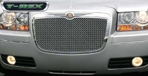 2005-2010 Chrysler 300 T-Rex Hybrid Series Grille - Chrome Edition With Wire Mesh