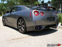 09 GT-R Revel Medallion Touring-S Exhaust System -- Dual Muffler, Quad Blue Tip