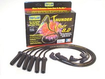 95-02 Dodge Avenger 2.5L, 2.7, 3.0 6 Cylinder Taylor Thundervolt Spark Plug Wires - 8.2mm Custom 6 Cyl Black