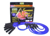 96-02 Isuzu Hombre (With Horizontal Distributor Cap) 4.3L 6 Cylinder, 96-02 Oldsmobile Bravada 4.3L (L) 6 Cylinder Taylor Thundervolt Spark Plug Wires - 8.2mm Custom 6 Cyl Blue