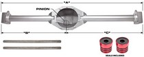 86-95 Suzuki Samurai Trail Gear Rock Assault™ 9 Rear Axle Housing with Bearing Pockets - 3.5