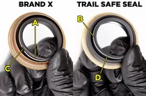 All Toyota Pick-Up, All Toyota 4Runner, All Toyota T100, All Toyota Tacoma Trail Gear Trail Safe™ Inner Axle Seal