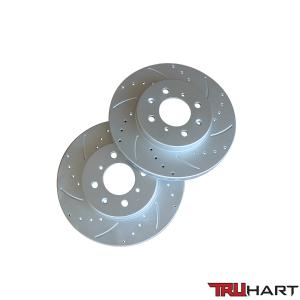 90-00 Honda Civic CX, DX, LX, HX (excl. ABS) TruHart Brake Rotors - Front