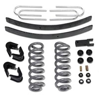 77-79 Ford F-150 Pickup Base,  Super Cab, 78-79 Ford Bronco Base Tuff Country Lift Kit - (4 in.) (Includes Tracking Bracket, Hardware Bag, U-Bolts, Add-A-Leaf, 3, 8 Center Pins, 7 Degree Bushing Kit, Brake Line Extension Kit, 3in. Wide Rear. Leaf Springs)