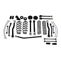 07-08 Jeep Wrangler (07-09Jk) Rubicon,  Sahara,  Unlimited Rubicon,  Unlimited Sahara,  Unlimited X,  X Tuff Country Lift Kit - (4 in.) (Includes Coil Springs, Quick Disconnects Sway, Sway Bar End Links, Poly Extended Bump Stops, Coil Spring Spacers, Extended Brake Lines, Adjustable Track Bar, EZ-Flex Control Arms)