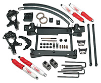 01-03 Suburban 1500 Base, 01-03 Tahoe Base, 02-03 Avalanche 1500 Base Tuff Country Lift Kit - (4 in.) (Includes Subframe, Differential Drop, Front And Rear Shock Brackets, Torsion Bar Shims, Track Bar Bracket, Coil Spring Spacers, Sway Bar End links, Sleeve And Poly Bag, Knuckles)