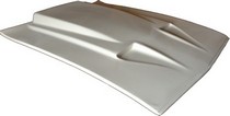 71-73 Ford Mustang US Body Source Fiberglass Hood - Race Weight, Mach-I Dominator (*Requires Hood Pins, No Latch)