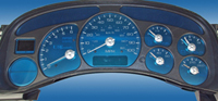 03-07 Nissan 350Z 150 MPH, 8000 Tach US Speedo Gauge Faces - Aqua Edition