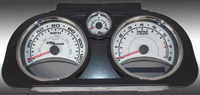 05-08 Chevrolet Cobalt, 120 MPH, 8000 Tach US Speedo Gauge Faces - Daytona GA (Silver)