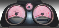 05-08 Chevrolet Cobalt, 120 MPH, 8000 Tach US Speedo Gauge Faces - Daytona GA (Pink)