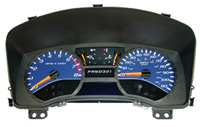 05-08 Chevrolet Cobalt, 110 MPH, 8000 Tach, 05-08 GMC Canyon US Speedo Gauge Faces - Daytona GA (Blue)