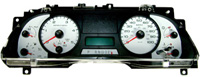 05-06 Ford F250 XLT/FX4, Diesel, 05-06 Ford F350 XLT/FX4, Diesel US Speedo Gauge Faces - Daytona GA (White)