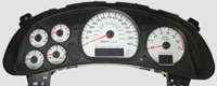 00-05 Chevrolet Monte Carlo, 6 GA Model, Only 140 MPH US Speedo Gauge Faces - Daytona GA (White)