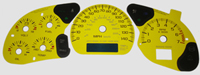 00-05 Chevrolet Monte Carlo, 6 GA Model, Only 140 MPH US Speedo Gauge Faces - Daytona GA (Yellow)