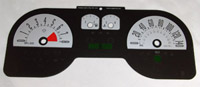 05-08 Ford Mustang Gt, 4 GA Pack US Speedo Gauge Faces - Daytona GA (Silver)