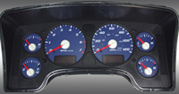 02-05 Dodge Ram, Gas US Speedo Gauge Faces - Daytona GA (Blue)