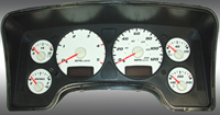 02-05 Dodge Ram, Diesel US Speedo Gauge Faces - Daytona GA (White)