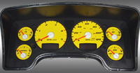 02-05 Dodge Ram, Diesel US Speedo Gauge Faces - Daytona GA (Yellow)