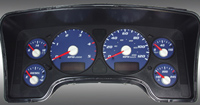 02-05 Dodge Ram, Diesel US Speedo Gauge Faces - Daytona GA (Blue)