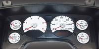 06-07 Dodge Ram, Diesel US Speedo Gauge Faces - Daytona GA (White)