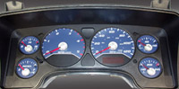 06-07 Dodge Ram, Diesel US Speedo Gauge Faces - Daytona GA (Blue)