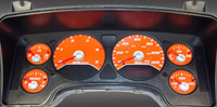 06-07 Dodge Ram, Diesel US Speedo Gauge Faces - Daytona GA (Orange)