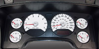 06-07 Dodge Ram, Gas US Speedo Gauge Faces - Daytona GA (White)