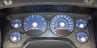 06-07 Dodge Ram, Gas US Speedo Gauge Faces - Daytona GA (Blue)