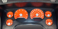 06-07 Dodge Ram, Gas US Speedo Gauge Faces - Daytona GA (Orange)