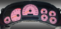 03-05 Chevrolet Silverado 2500, 120 MPH Diesel, 03-05 GMC Sierra 2500 Diesel, 120 MPH, Diesel US Speedo Gauge Faces - Daytona GA (Pink)