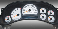 06-07 Chevrolet Silverado 2500, 120 MPH Diesel, 06-07 GMC Sierra 2500 Diesel, 120 MPH, Diesel US Speedo Gauge Faces - Daytona GA (White)