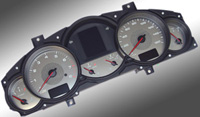 04-08 Porsche Cayenne, 160 MPH, 8000 Tach US Speedo Gauge Faces - Stainless Steel SS Kit (White)