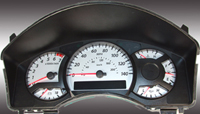 04-07 Nissan Armada, 140 MPH, 7000 Tach, 04-07 Nissan Titan, 140 MPH, 7000 Tach US Speedo Gauge Faces - Daytona GA (Silver)