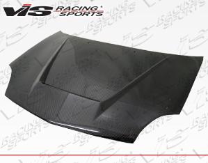 2000-2005 Dodge Neon 4dr VIS Carbon Fiber Hood - Invader Style