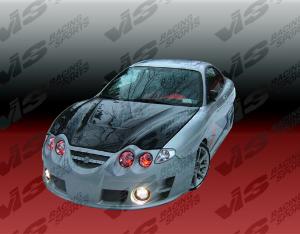 2000-2002 Hyundai Tiburon 2dr VIS Carbon Fiber Hood - Invader Style