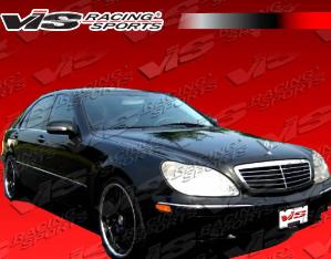 2000-2002 Mercedes S-Class 4dr VIS Carbon Fiber Hood - OEM Style