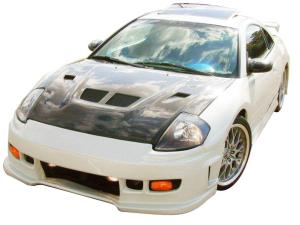 2000-2005 Mitsubishi Eclipse 2dr VIS Carbon Fiber Hood - EVO Style