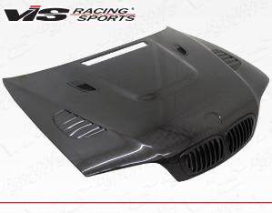 2001-2006 BMW 3 SERIES(M3) 2dr VIS Carbon Fiber Hood - XTS Style - Black