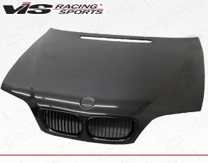 2002-2005 BMW 3 SERIES(E46) 4dr VIS Carbon Fiber Hood - OEM Style