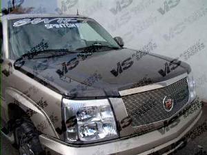 2002-2004 Cadillac Escalade 4dr VIS Carbon Fiber Hood - OEM Style