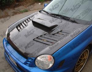 2002-2003 Subaru WRX 4dr VIS Carbon Fiber Hood - Tracer Style