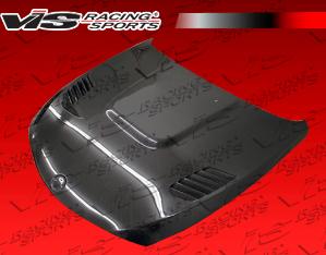 2003-2010 BMW 6 SERIES(E63) 2dr VIS Carbon Fiber Hood - XTS Style - Black