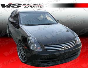 2003-2004 Infiniti G35 4dr VIS Carbon Fiber Hood - OEM Style